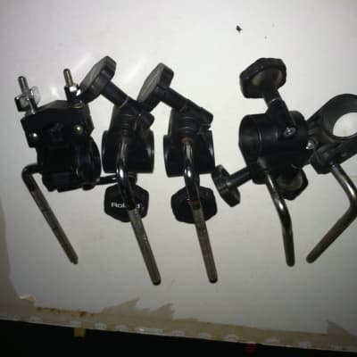 5 Pack - Roland V-Drum Tom or Cymbal Rack Mount Clamp With L-Rod image 2