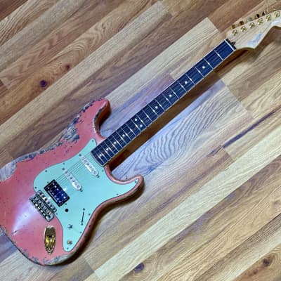 Heavy Relic Fender Stratocaster Build  - Pink - Dream Guitar image 1