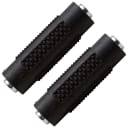 Seismic Audio - 2 Pack of 1/8" Female to 1/8" Female Coupler (Black & Silver)