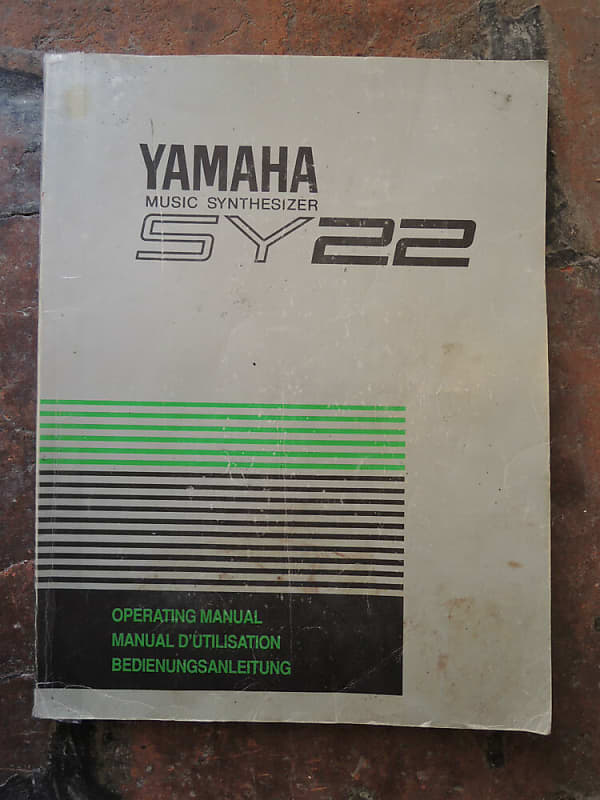 Rare Original YAMAHA 90' SY22 SY 22 Owner manual UK English DE FR image 1