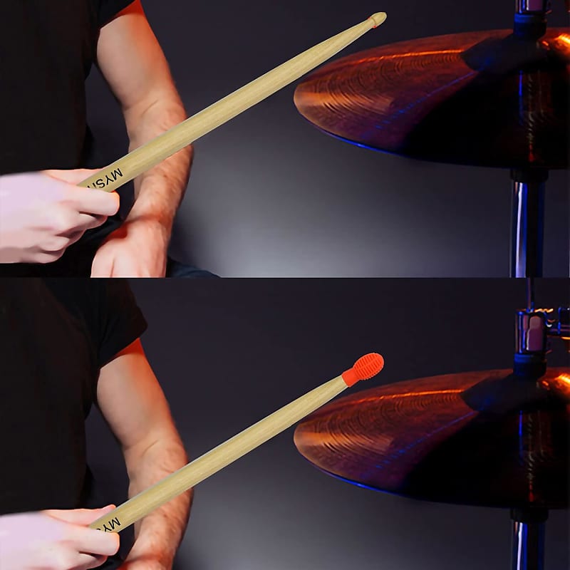 4Pcs Steel Tongue Drum Stick Mallets Rods Rubber Tongue Drum Mallet with  Wood Handle Drumstick Percussion Instrument Parts, 6.5 Inch