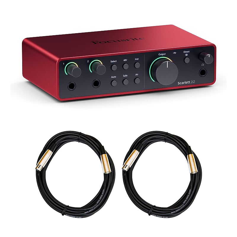 Focusrite Scarlett 2i2 - 2x2 USB Audio Interface (4th Gen)