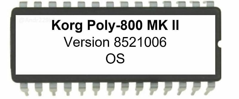 Korg Poly-800 MK II - OS 36 EPROM Firmware Upgrade KIT image 1