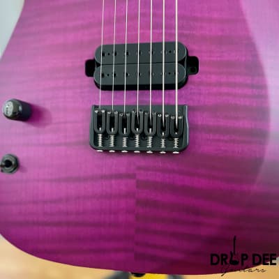Schecter John Browne Tao-7 Left-Handed 7-String Electric Guitar - Satin Trans Purple image 7
