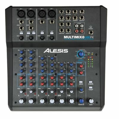 Alesis MultiMix 8 USB FX 8-Channel Mixer with Effects | Reverb