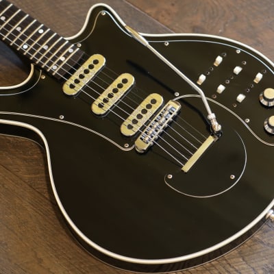 Case Queen! Guild BM-01 Pro Brian May Signature Electric Guitar Black + OHSC image 4