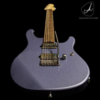 Amantea guitars Musicstyle AP 2021 Celestitegrey image 3