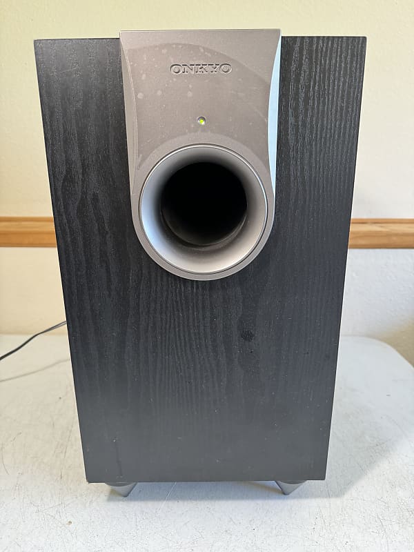 Onkyo SKW-550 Subwoofer Powered Sub Home Theater Loud Bass Audio Down Firing