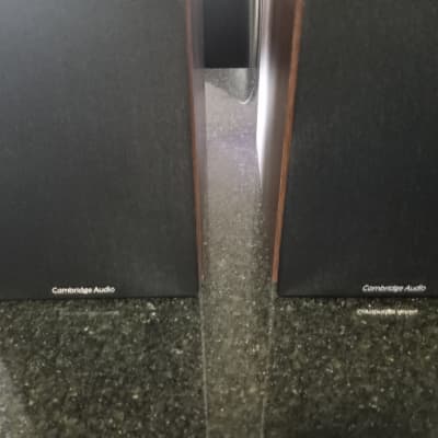 Cambridge Audio SX50 Bookshelf Speaker | 100 Watt Home Theater Compact Speakers | Pair (Dark Walnut) image 2