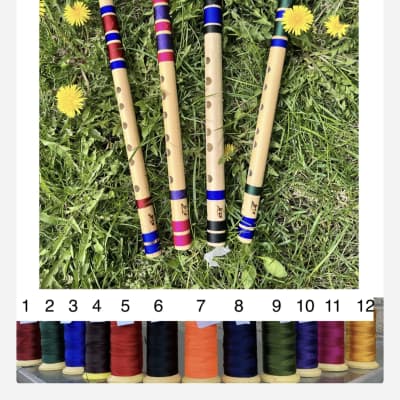 C Scale Bansuri Flute | Professional Flute in Medium C Scale | Musical Indian Flute Gift Ideas | Western Music | C Flute for beginners C Medium for beginners  2022 Natural Bamboo with glossy finish image 6