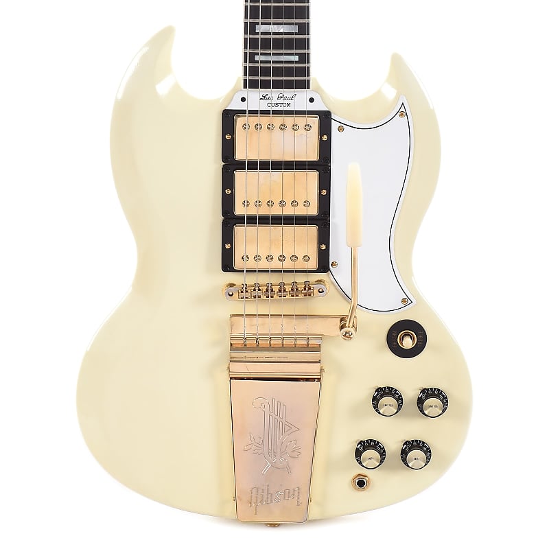 Gibson Custom Shop '63 Les Paul SG Custom Reissue with Maestro Classic White VOS 2020 image 2