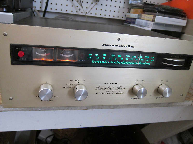 Vintage Marantz Model Twenty Three Am/Fm Stereo Analogue Tuner, Made in Japan, Complete, Needs Repair/Restoration, Potential 1970s - Metal image 1