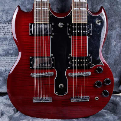 Epiphone Limited Edition SG G-1275 Double Neck Guitar 2004 Cherry w/ OHSC for sale