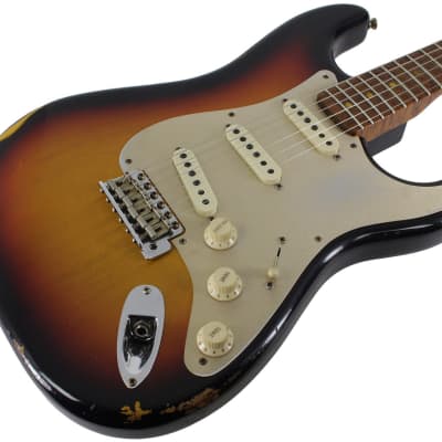 Fender Custom Shop LTD 58 Special Strat Relic, Faded Aged 3 Tone Sunburst - NAMM image 2