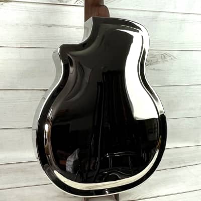 Royall Trifecta TC-14 Bright Mirror Nickel Finish Cutaway 12 String Tricone Resonator Guitar With Pickup image 13