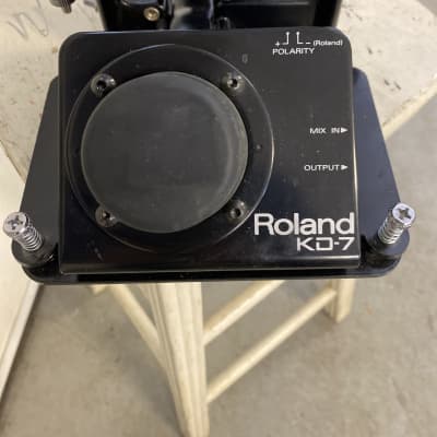 Roland KD-7 Kick drum trigger with pedal and beater 2002 Black image 2
