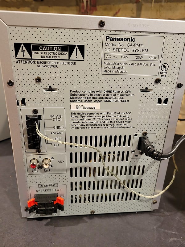 Panasonic 5 CD changer auto reverse cassette n refurbished