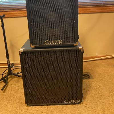 CARVIN MB10 MICRO BASS AMPLIFIER COMBO WITH 10-INCH WOOFER & CARVIN 115MBE MICRO BASS EXTENSION CABINET for sale