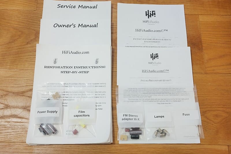 Harman Kardon Citation III restoration kit filter capacitor repair rebuild fix  			