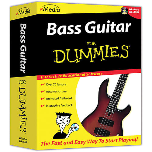 eMedia Music Bass Guitar for Dummies Beginner Bass Guitar Reverb
