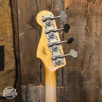 Fender Custom Shop '64 Jazz Bass Journeyman Relic - Aged Olympic White image 6