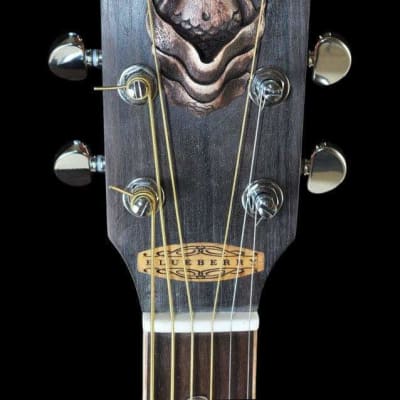 Blueberry Handmade Grand Concert Cutaway Guitar Mermaid image 2