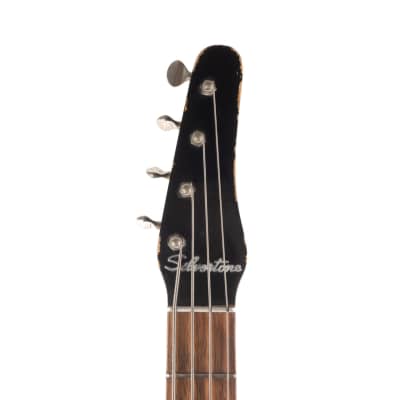 Vintage Silvertone Model 1444 Bass Black 1965 image 8
