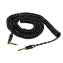 OSP SuperFlex Gold Classic Coiled Guitar Cable Right-Angle Straight 25 ft