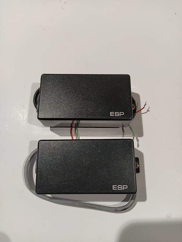 G&B ESP / LTD Black Passive Humbucker Pickups Set | Reverb