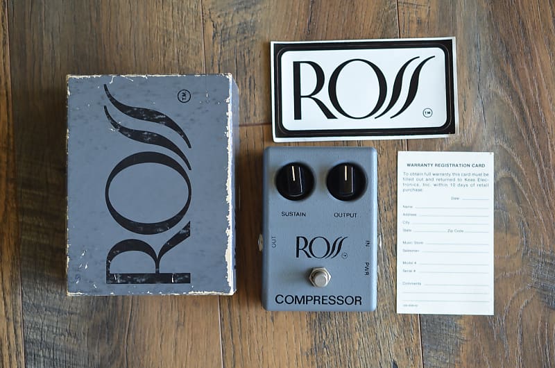 Ross Compressor Vintage NOS w/ box & paperwork 1978 Gray | Reverb