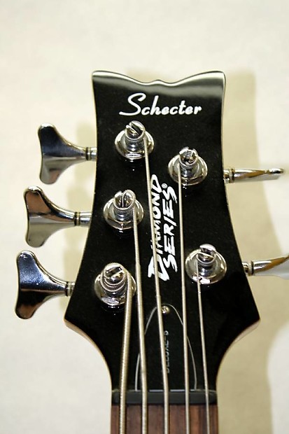 Schecter Diamond Deluxe 5 String Bass black | Reverb