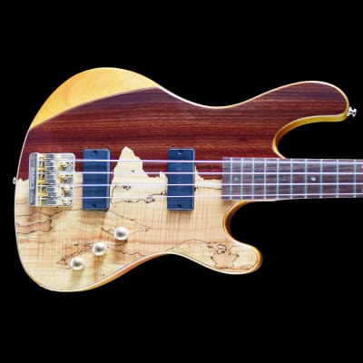 Cort Jeff Berlin Series Rithimic NAT Spalted Maple/Padouk Top 4-String Bass 2010s - Natural for sale
