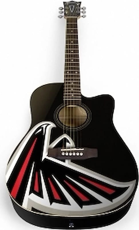 Atlanta Falcons Acoustic Guitar image 1