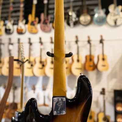 Fender  Gold Foil Jazz Bass, Ebony Fingerboard, 2-Color Sunburst - Deluxe Gig Bag - Floor Model Demo image 7