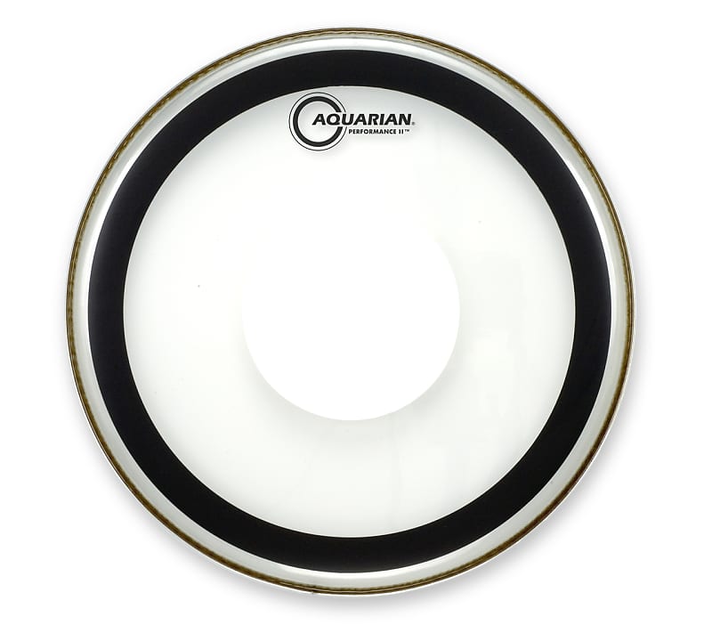 Aquarian - PFPD22 - 22" Performance II Clear Bass Drum With Power Dot image 1