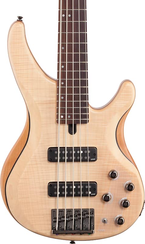 Yamaha TRBX605FM 5-String Bass Guitar, Flamed Maple, Natural Satin image 1