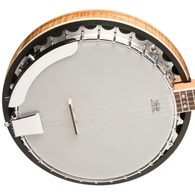 Oscar Schmidt OB5SP 5-String Resonator Banjo, Spalted Maple image 5