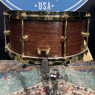 Canopus - 14x6.5" AM-1465, Alphonse Mouzon Signature, Wenge+Birch 11-Ply Snare Drum 2016 - Natural Pale LQ image 7