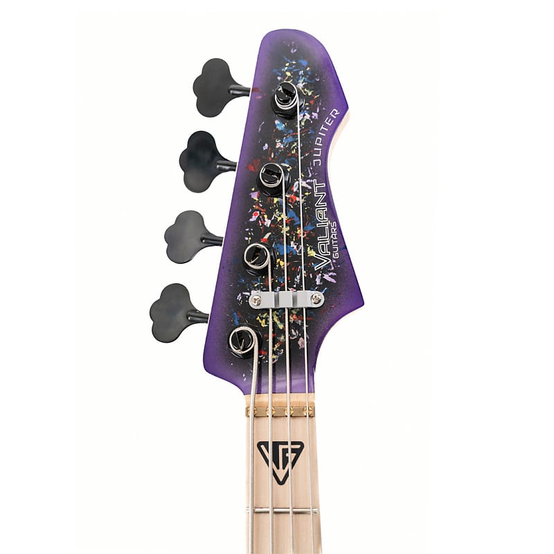 Valiant Guitars Jupiter Bass Wild Flowers Purple | Reverb