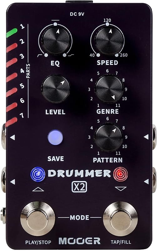 MOOER Drummer X2-Series Professional Stereo Multi Drum Machine image 1
