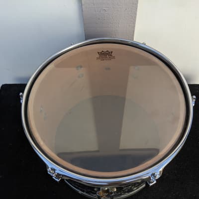 1970s Ludwig Black Diamond Pearl Wrap 8 x 12" Concert Tom - Looks Really Good - Sounds Excellent! image 4