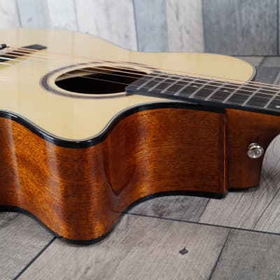 Crafter HT-250 CEN Solid Spruce Top, Orchestral Body, Electro Cutaway, Acoustic Guitar 'Natural' image 6
