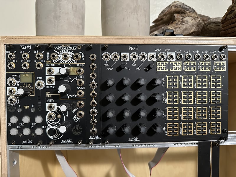 Make Noise Trio Tempi + Wogglebug + Mult Various Reverb