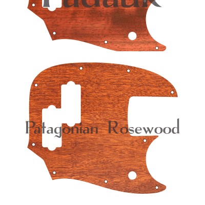 Van Dyke-Harms Mustang PJ Bass Wood Pickguard, Single, Many Exotic Hardwoods image 4