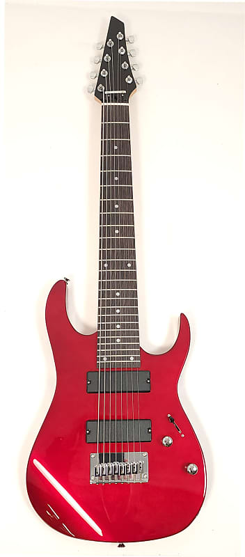 Hadean  ELS 8 MWR Red 8 String Electric Guitar image 1
