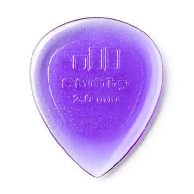 Dunlop 474P2.0 Stubby, Light Purple, 2.0mm, 6/Player's Pack image 2