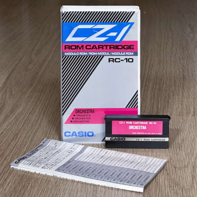 Casio CZ-1 Voice ROM Data Cartridge // RC-10 Orchestra // Rare find