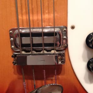 1966 Rickenbacker 4005 Bass Guitar Fireglo image 14