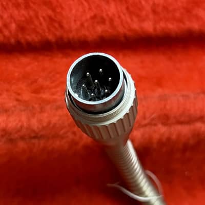 Neumann M-269 Z-59 Gooseneck microphone adaptor cable c 1960’s - Nickel original vintage KM-254 KM-256 image 5