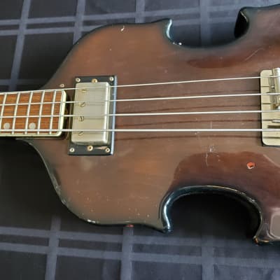 Vintage Univox Violin Bass Short-scale Single Humbucker Model U1970F image 4